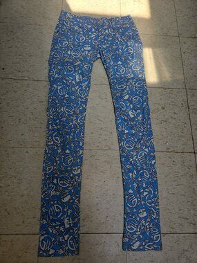 G-Star Raw Fender Stretch Skinny Women's Azur Print Pants Size 27 X 34 (NWT)
